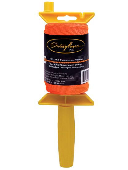 Stringliner Pro Twisted Mason Line and Reel 540 ft. Orange Stringliner Pro Twisted Mason Line and Reel 540 ft. Orange