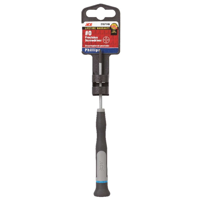 Ace No. 0 X 2-1/2 in. L Phillips Precision Screwdriver Ace No. 0 X 2-1/2 in. L Phillips Precision Screwdriver