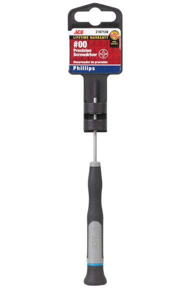 Ace No. 00 X 2-1/2 in. L Phillips Precision Screwdriver