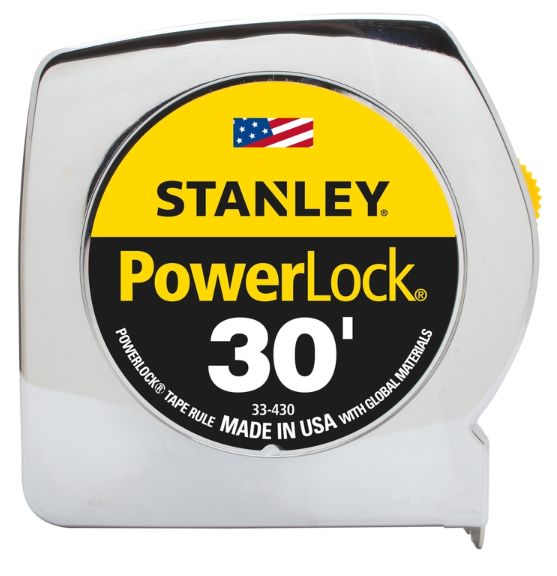 STANLEY PowerLock 30 ft. L X 1 in. W Tape Measure 1 pk STANLEY PowerLock 30 ft. L X 1 in. W Tape Measure 1 pk