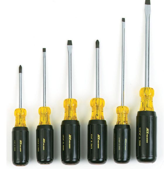 Ace Pro Pro Screwdriver Set 6 pc Ace Pro Pro Screwdriver Set 6 pc