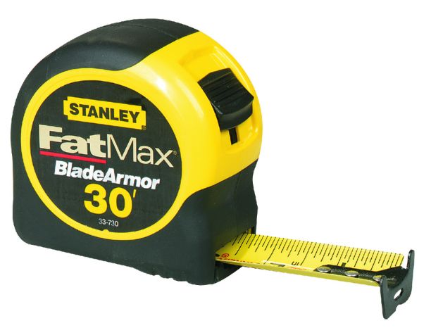 Stanley FatMax 30 ft. L X 1.25 in. W Tape Measure 1 pk Stanley FatMax 30 ft. L X 1.25 in. W Tape Measure 1 pk