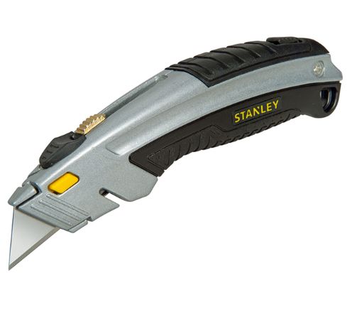 Stanley InstantChange 6-5/8 in. Retractable Utility Knife Black/Gray 1 pk Stanley InstantChange 6-5/8 in. Retractable Utility Knife Black/Gray 1 pk