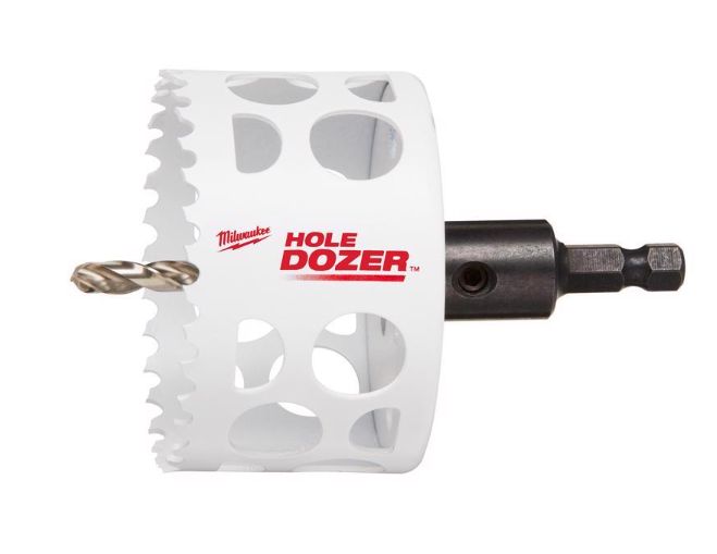 Milwaukee Hole Dozer 3 in. Bi-Metal Hole Saw with Arbor and Pilot Bit 1 pk