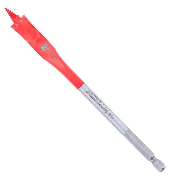 Diablo 1/2 in. X 6 in. L High Speed Steel Clean Wood Spade Bit Hex Shank 1 pk