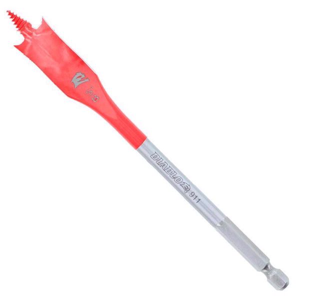 Diablo 5/8 in. X 6 in. L High Speed Steel Clean Wood Spade Bit Hex Shank 1 pk