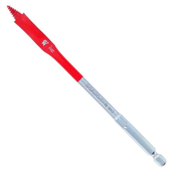 Diablo 3/8 in. X 6 in. L High Speed Steel Clean Wood Spade Bit Hex Shank 1 pk