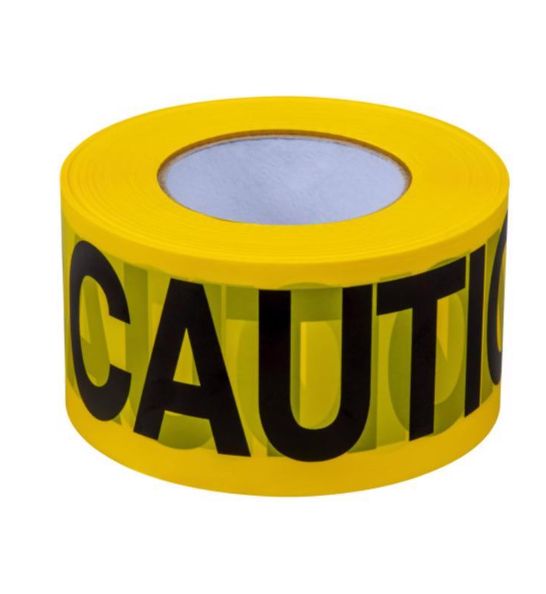 C.H. Hanson 1000 ft. L X 3 in. W Plastic Caution Barricade Tape Yellow