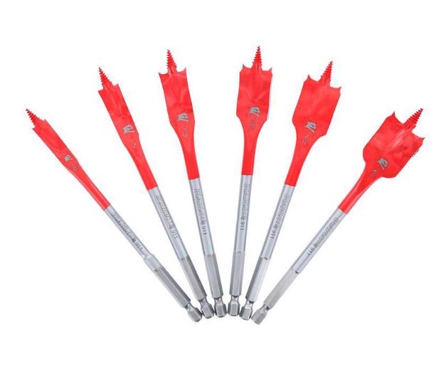 Diablo 6 in. L High Speed Steel Clean Wood Spade Bit Set Hex Shank 6 pc