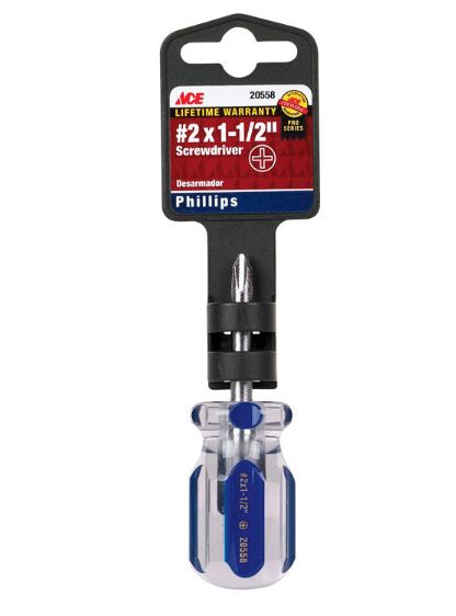 Ace No. 2 X 1-1/2 in. L Phillips Screwdriver 1 pc Ace No. 2 X 1-1/2 in. L Phillips Screwdriver 1 pc
