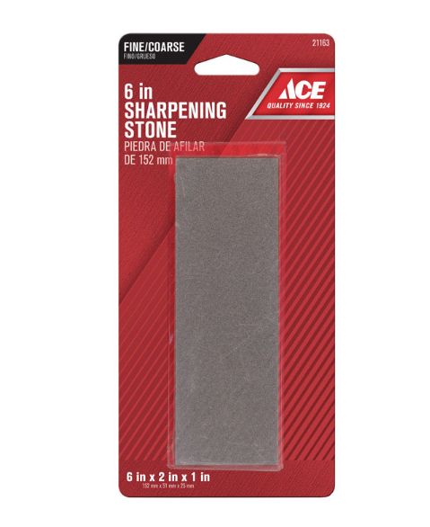 Ace 6 in. L Aluminum Oxide Sharpening Stone 60/80 Grit 1 pc
