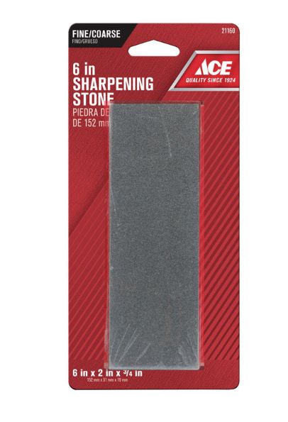 Ace 6 in. L Aluminum Oxide Sharpening Stone 60/80 Grit 1 pc
