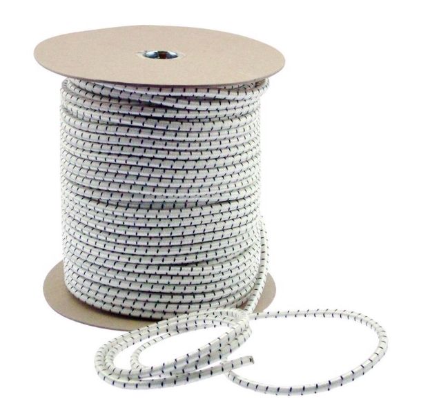 Keeper White Bungee Cord 300 ft. L X 5/16 in. 1 pk Keeper White Bungee Cord 300 ft. L X 5/16 in. 1 pk