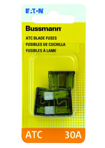 Bussmann 30 amps ATC Green Blade Fuse 5 pk Bussmann 30 amps ATC Green Blade Fuse 5 pk