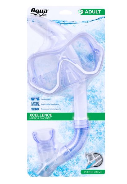Aqua Swim Optum TriView Assorted Youth Mask/Dry Top Snorkel