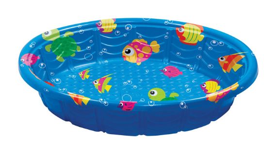 Summer Escapes Round Plastic Wading Pool 11.4 in. H X 59 in. D