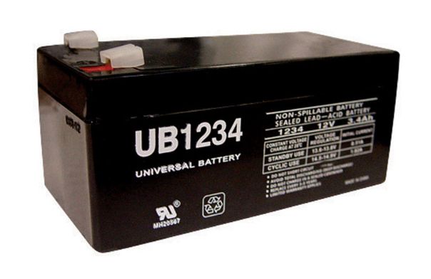 Universal Power Group UB1234 3.4 Ah 12 V Lead Acid Battery