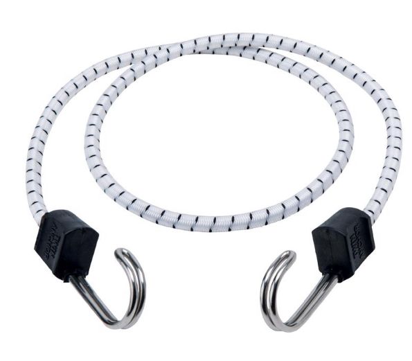 Keeper Marine Twin Anchor White Bungee Cord 40 in. L X 0.315 in. 1 pk Keeper Marine Twin Anchor White Bungee Cord 40 in. L X 0.315 in. 1 pk