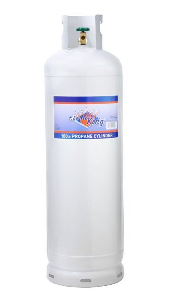 Flame King 100 lb Steel Empty LP Tank
