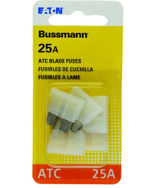 Bussmann 25 amps ATC Clear Blade Fuse 5 pk Bussmann 25 amps ATC Clear Blade Fuse 5 pk