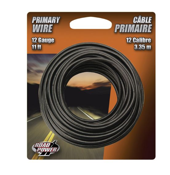 Coleman Cable 11 ft. Stranded 12 Ga. Primary Wire Black Coleman Cable 11 ft. Stranded 12 Ga. Primary Wire Black