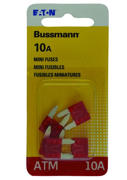 Bussmann 10 amps ATM Red Blade Fuse 5 pk Bussmann 10 amps ATM Red Blade Fuse 5 pk