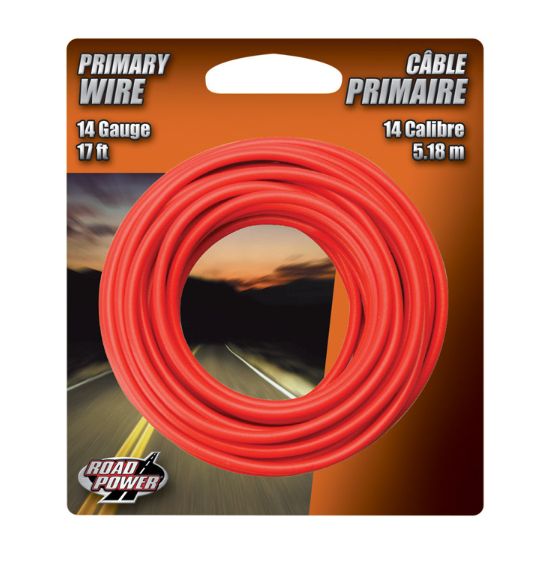 Coleman Cable 17 ft. Stranded 14 Ga. Primary Wire Red Coleman Cable 17 ft. Stranded 14 Ga. Primary Wire Red