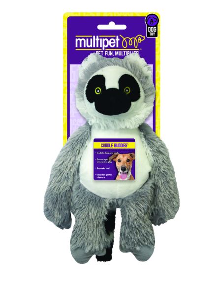 Multipet Bark Buddies Assorted Polyester Squeaky Dog Toy Medium 1 pk