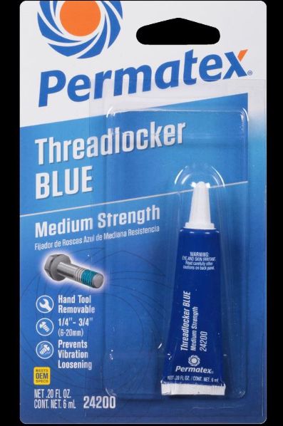 Permatex Medium Strength Thread Locker Liquid 0.2 oz