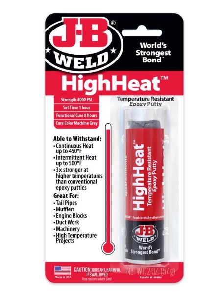 J-B Weld High Heat High Strength Automotive Epoxy Putty 2 oz