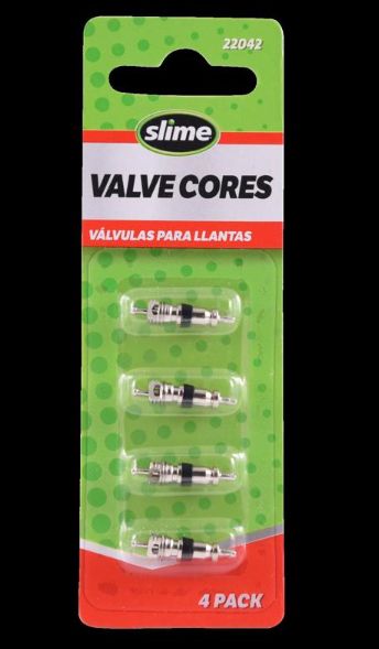 Slime Metal 1 psi Tire Valve Core 4 pk Slime Metal 1 psi Tire Valve Core 4 pk