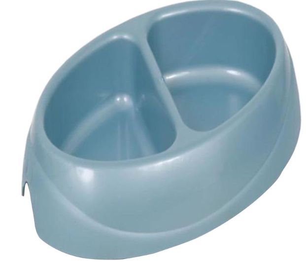 Petmate Assorted Double Diner Plastic 1 cups Pet Bowl for All Pets Petmate Assorted Double Diner Plastic 1 cups Pet Bowl for All Pets