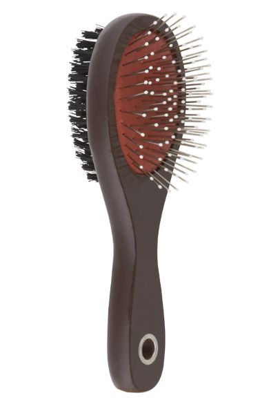 Aloe Care Brown Cat/Dog Brush 1 pk