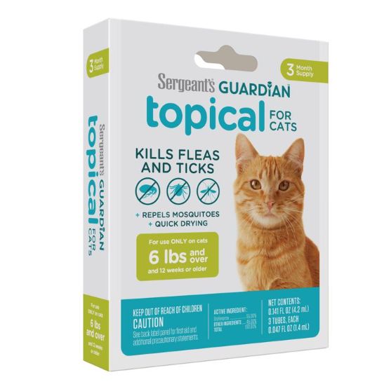 Sergeants Guardian Liquid Cat Flea and Tick Killer 0.14 oz