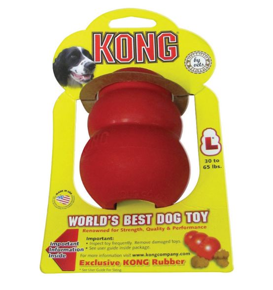 Kong Red Rubber Dog Toy Large 1 pk