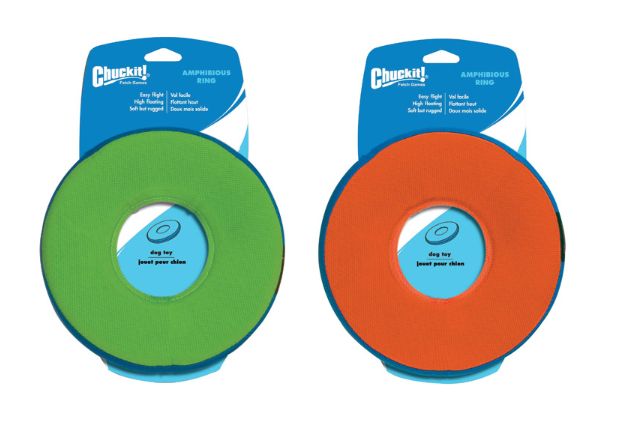 Chuckit! Assorted Canvas Amphibious Flying Ring Flyer Dog Toy Medium 1 pk