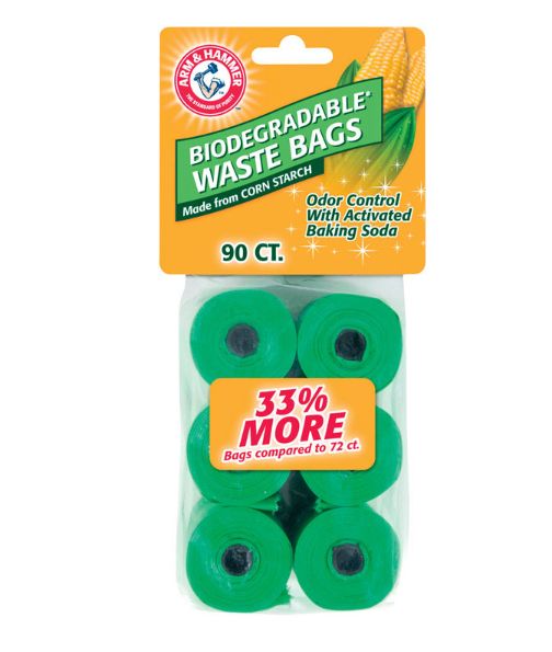 Arm & Hammer Plastic Biodegradable Waste Bags 90 pk