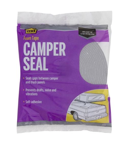 M-D Building Products Gray Foam Weather Stripping Tape for Campers and Trucks 360 in. L X 0.19 in.