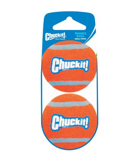 Chuckit! Multicolored Rubber Ball Launcher Tennis Balls Small 2 pk