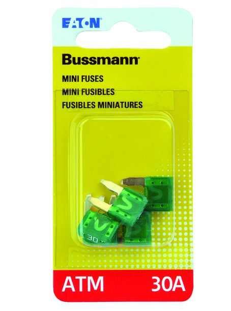 Bussmann 30 amps ATM Green Blade Fuse 5 pk
