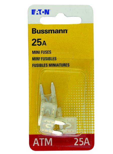 Bussmann 25 amps ATM Clear Blade Fuse 5 pk