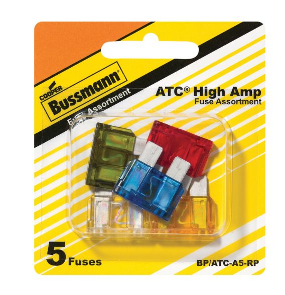 Bussmann ATC Assorted Fuse Assortment 5 pk Bussmann ATC Assorted Fuse Assortment 5 pk