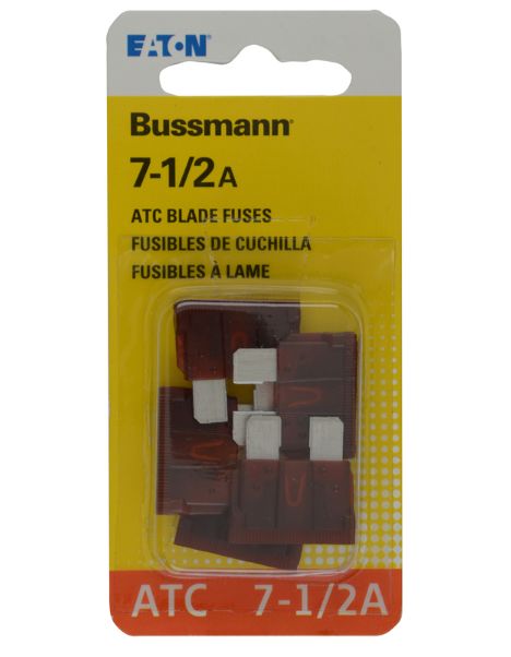 Bussmann 7.5 amps ATC Brown Blade Fuse 5 pk Bussmann 7.5 amps ATC Brown Blade Fuse 5 pk