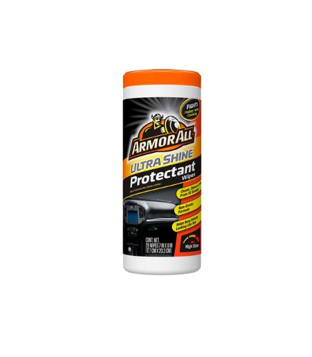 Armor All Ultra Shine Plastic/Rubber/Vinyl Protectant Wipes 20 ct
