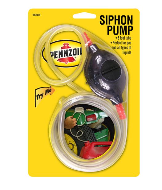 Pennzoil Hand Operated Plastic 72 in. Siphon Pump Pennzoil Hand Operated Plastic 72 in. Siphon Pump