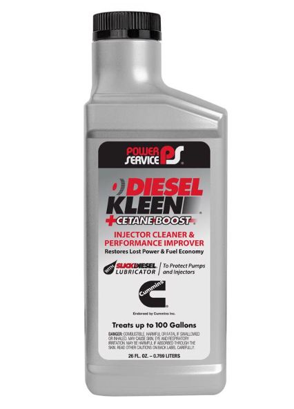 Power Service Diesel Kleen +Cetane Boost Diesel Fuel Injector Cleaner 26 oz Power Service Diesel Kleen +Cetane Boost Diesel Fuel Injector Cleaner 26 oz