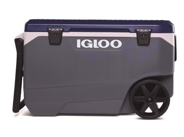 Igloo Max Cold Latitude Blue/Gray 90 qt Roller Cooler Igloo Max Cold Latitude Blue/Gray 90 qt Roller Cooler