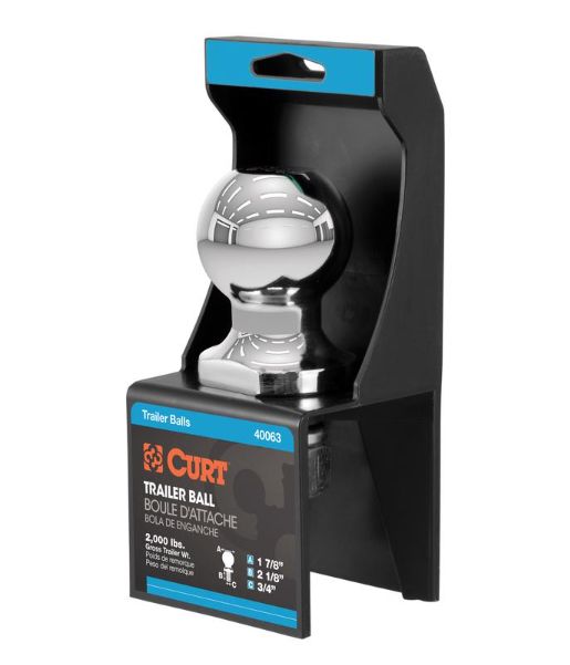CURT 2000 lb. cap. 1.7/8 in. Hitch Ball