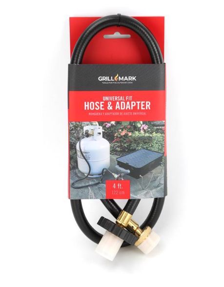 Grill Mark Plastic Gas Line Hose and Adapter for Universal Grill Mark Plastic Gas Line Hose and Adapter for Universal