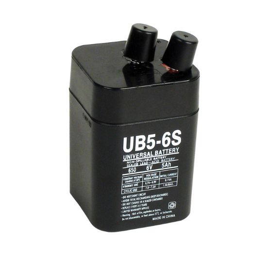 Universal Power Group UB5-6S 5 Ah 6 V Lead Acid Battery